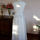 Fresh Pale Blue Summer Dress A-Line High Collar Maxi Women Dress RS667
