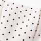 2025 Summer New Apricot Polka Dot Waist Square Neck A-line Short Suspender Dress R0907