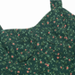 2025 Summer New Retro Platycodon Floral Green Holiday Short Suspender Dress R0906