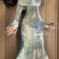 Off the shoulder dress fairy mermaid party dress      S5753