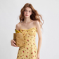 Sweet Dream French Floral Dress Holiday Style Suspender Skirt R2708