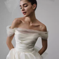 French White Satin One Shoulder Evening Gown Homecoming Dress R2978