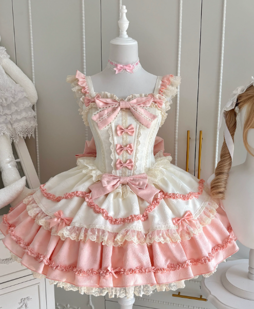 Cute White and Pink Homecoming Dress A-Line Square Bow-knot Corset Mini Birthday Dress RS675