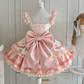 Cute White and Pink Homecoming Dress A-Line Square Bow-knot Corset Mini Birthday Dress RS675
