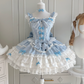 Cute White and Pink Homecoming Dress A-Line Square Bow-knot Corset Mini Birthday Dress RS675