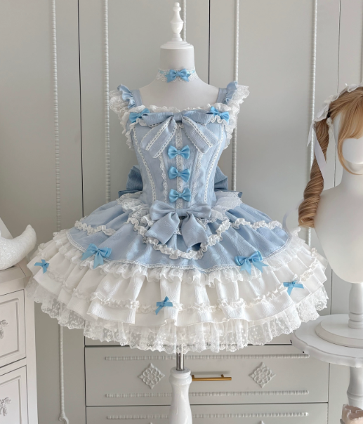 Cute White and Pink Homecoming Dress A-Line Square Bow-knot Corset Mini Birthday Dress RS675
