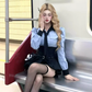 College style shirt women 2025 large size design high waist skirt suit R1038