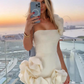 Silky Satin Pleated Women's Homecoming Dress White Corset Short Prom Dress Party Dress RS2792