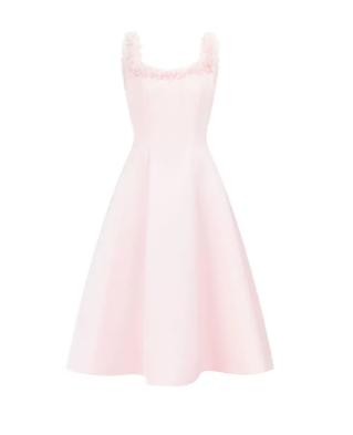 Cute Blush Pink Homecoming Dress A-Line Square Applique Corset Mini Prom Dress RS677
