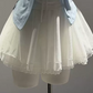 Gentle Blue and White Homecoming Dress A-Line Jewel Corset Mini Summer Dress RS682