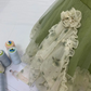 Elegant Bud Green Homecoming Dress A-Line Spaghetti Straps Lace Embroidery Mini Prom Dress RS688
