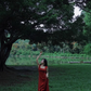 Square-neck gentle strap dress temperament drape waist slim fit senior long skirt R1442