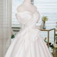 Cute White A-line Bateau Satin Corset Mini Prom Dress Homecoming Dress RS505