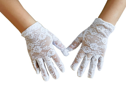 Lace gloves wedding pageant princess flower girl gloves dress opera for children party wedding     S6230
