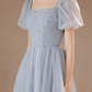 Minimalist Blue Homecoming Dress , Tulle Beaded Corset Short Prom Dress RS1700