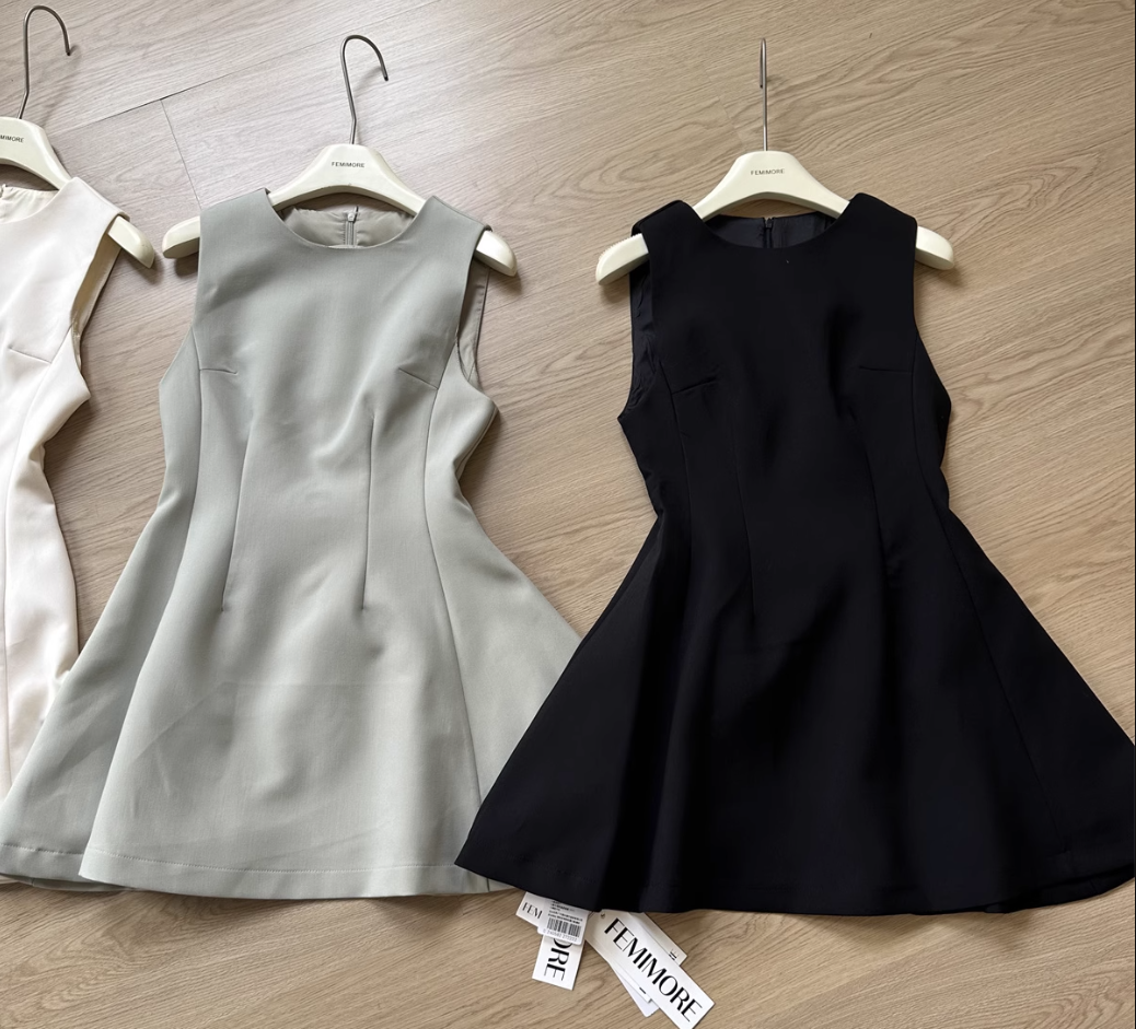 Thin material suit short skirt temperament slim waist women's dress R2096