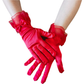 Lace Trim Satin Gloves Wedding Bride Elegant Wrist Lace Gloves For Opera Dinner Party     S6224