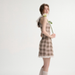 French halter neck dress summer petite outfit short skirt suspender skirt dress female spring R3528
