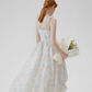 French tea break flower dress holiday floral dress suspender bud dress female summer new style R3488