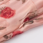 French retro pink printed dress 2025 new waist tea break long dress R2598