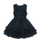 Cute Navy Ruffled Homecoming Dress A-Line High Collar Plaid Corset Mini Prom Dress RS720
