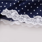 2025 Summer New Blue Polka Dot French V-neck Retro Temperament Long Dress R0947