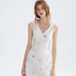 Flower language tipsy floral dress French suspender skirt holiday wear short skirt skirt female summer R3425