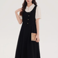 Teachers' teaching dress 2025 new improved cheongsam dress long skirt R2381