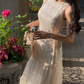 White moonlight temperament long skirt new summer style high-end waist slimming dress R4343