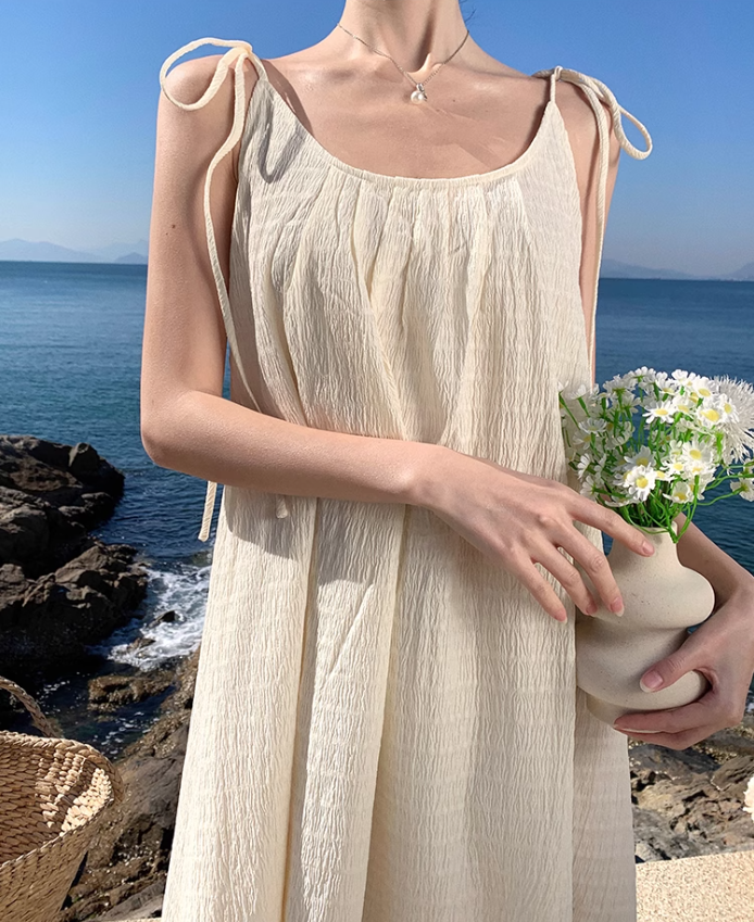 Gentle temperament backless suspender dress cold style unique and special skirt R0595