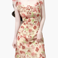 2025 Summer New French Romantic Floral Sweet Waist Flying Sleeveless Dress R0937