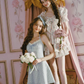 Romantic Princess Tiered Mini Dress Square Neck Ruffle Bow Floral Print Cotton R9190