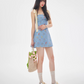 French-Style Floral Print Sundress With A Fitted Waist R9375