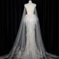 White strapless, fitted, sexy long ball gown/bridal dress R8946