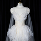 White strapless, fitted, sexy long ball gown/bridal dress R8946
