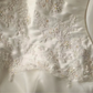 White strapless, fitted A-line long ball gown/bridal dress R6730