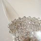 Silver strapless fitted long ball gown, bridal dress R8521