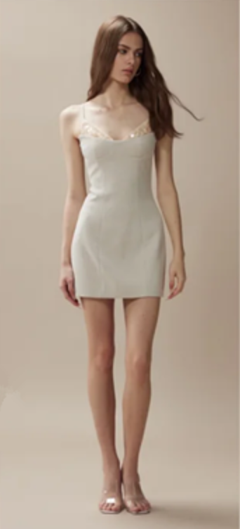 Satin suspenders waist slimming hip skirt homecoming dress R4388