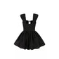 Romantic Corset Dress Square Neck Front Bow Tie Chiffon R9186