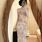 Light pink strapless fitted sexy ball gown R9066