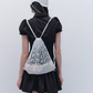 Black Polo Style Mini Dress Women With Puff Sleeves And Smocked Waist R9447