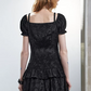 Preppy Schoolgirl Plaid Puff Sleeve Mini Dress With Ruched Bodice And Bubble Hem R9317