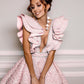 Pink Sexy Satin Short Skirt Homecoming Dress R3641