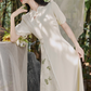 Summer new Chinese retro temperament waist dress improved cheongsam dress R2375