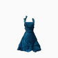 French style sexy light luxury dress 2025 spring new bow halter neck waist dress for women R3340