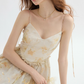 French suspender skirt floral dress seaside holiday skirt high-grade mini skirt female summer R3554