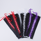 Lace-up fingerless gloves long black satin gloves elbow length suitable for wedding engagement Halloween party     S6219