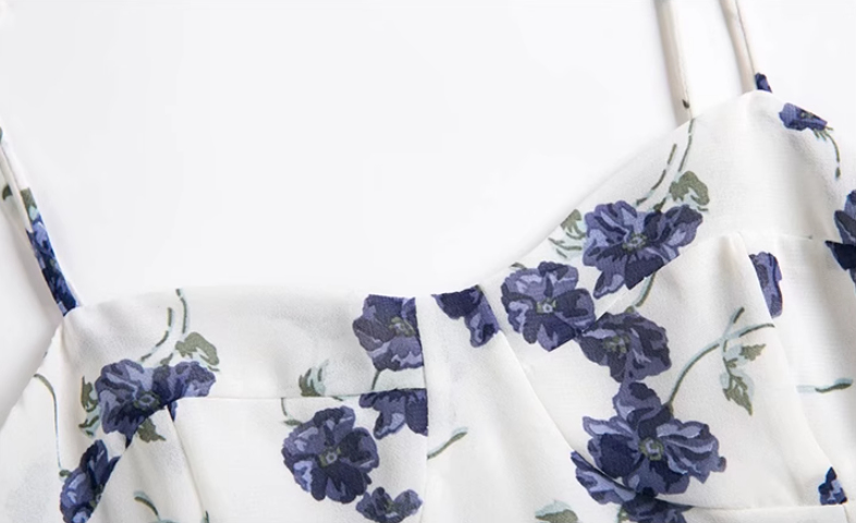 Holiday style long white 2025 new temperament dress R2659