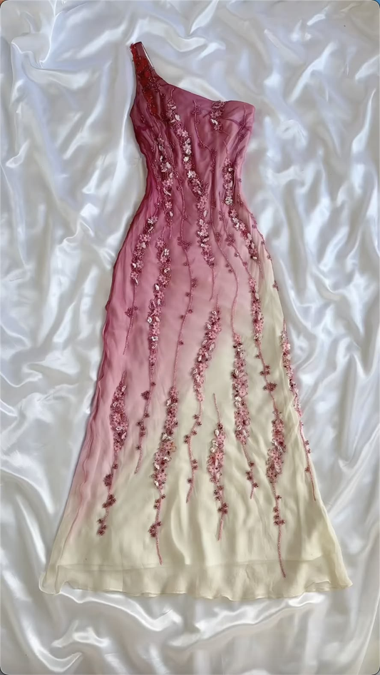 Stunning Embroidered Flowy Women's Prom Gown Gradient Corset Maxi Evening Dress Birthday Dress — Fall Outfit 2026 New RS3212