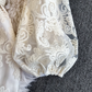 French elegant hollow embroidery dress Tutu skirt lace waist temperament fairy holiday style long skirt R0310